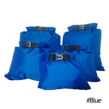 Load image into Gallery viewer, 5pcs Outdoor Swimming Waterproof Dry Bag Beach Buckled Storage Sack Camping Rafting Snorkeling Bags With Adjustable Strap Hook
