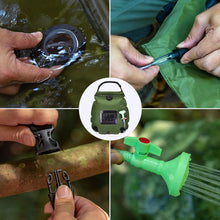 Load image into Gallery viewer, 20L Outdoor Water Bags Camping Hiking Solar Shower Bag Heating Camping Shower Climbing Hydration Bag Hose Switchable Shower Head

