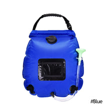 Load image into Gallery viewer, 20L Outdoor Water Bags Camping Hiking Solar Shower Bag Heating Camping Shower Climbing Hydration Bag Hose Switchable Shower Head
