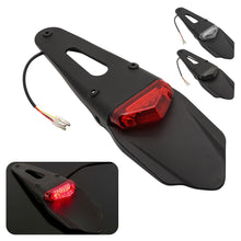 Load image into Gallery viewer, Universal Motorcycle Fender Brake Light Rear Running Stop LED Tail Lamp License Plate Motorbike Bracket Holder
