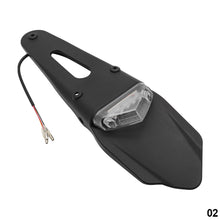 Load image into Gallery viewer, Universal Motorcycle Fender Brake Light Rear Running Stop LED Tail Lamp License Plate Motorbike Bracket Holder
