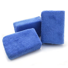 Load image into Gallery viewer, Car Rectangular Microfiber Applicator Cleaning Pads Sponges Cloths Care Microfibre Wax Polishing
