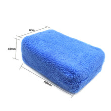 Load image into Gallery viewer, Car Rectangular Microfiber Applicator Cleaning Pads Sponges Cloths Care Microfibre Wax Polishing

