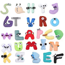 Load image into Gallery viewer, Alphabet Lore Plush Toys Anime Doll Kawaii 26 English Letters Stuffed Toys Kids Enlightenment Montessori Plush Toy Doll Gifts
