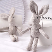 Load image into Gallery viewer, Rabbit Plush Animal Stuffed Dress Rabbit Key Chain Kid's Party Plush Toy Bouquet Plush Dolls Gifts Birthday Wedding Party Decor
