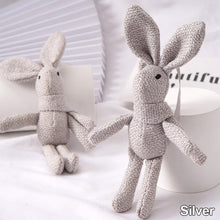 Load image into Gallery viewer, Rabbit Plush Animal Stuffed Dress Rabbit Key Chain Kid's Party Plush Toy Bouquet Plush Dolls Gifts Birthday Wedding Party Decor
