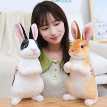 Load image into Gallery viewer, Realistic Cute White Plush Rabbits Lifelike Animal Photo Props Bunny Simulation Rabbit Toy Model Birthday Gift
