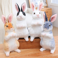 Load image into Gallery viewer, Realistic Cute White Plush Rabbits Lifelike Animal Photo Props Bunny Simulation Rabbit Toy Model Birthday Gift
