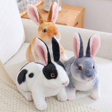 Load image into Gallery viewer, Realistic Cute White Plush Rabbits Lifelike Animal Photo Props Bunny Simulation Rabbit Toy Model Birthday Gift
