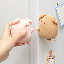 Load image into Gallery viewer, Pair of Magneticed Couple Pig Plush Keychain Cute Creative Plush Kawaii Magneted Backpack Pendant Toy Girl Holiday Gift
