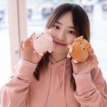 Load image into Gallery viewer, Pair of Magneticed Couple Pig Plush Keychain Cute Creative Plush Kawaii Magneted Backpack Pendant Toy Girl Holiday Gift
