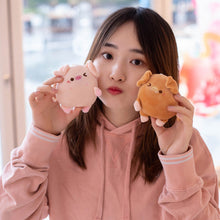 Load image into Gallery viewer, Pair of Magneticed Couple Pig Plush Keychain Cute Creative Plush Kawaii Magneted Backpack Pendant Toy Girl Holiday Gift
