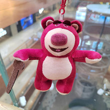 Load image into Gallery viewer, Plush Strawberry Bear Doll Handbag Pendant Bag Doll Couple Doll Keychain Plush Toy Gift Plush Key Ring Bags Pendant Ornaments
