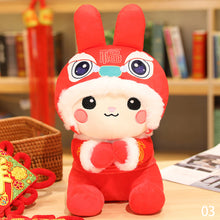 Load image into Gallery viewer, 2023 New Year Tang Suit Chinese Style Rabbit Plush Toy Soft Lucky Bunny Stuffed Doll Mascot Collection Christmas Gift
