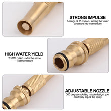 Load image into Gallery viewer, 2Pcs Car High Pressure Water Spray Gun Spray Nozzle Washing Machine Nozzle with Quick-connect Connector Metal Brass Lawn Garden Hose Pipe
