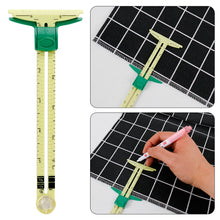 Load image into Gallery viewer, 5-in-1 Multi-functional Sliding Gauge Measuring Sewing Tool Quilting Tools Patchwork Ruler Cloth Cutting Drawing Rulers Tailor Home Use Accessories
