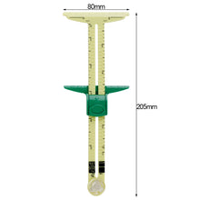 Load image into Gallery viewer, 5-in-1 Multi-functional Sliding Gauge Measuring Sewing Tool Quilting Tools Patchwork Ruler Cloth Cutting Drawing Rulers Tailor Home Use Accessories
