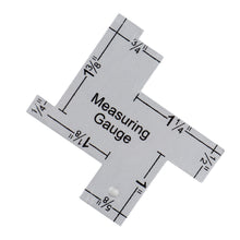Load image into Gallery viewer, Precision Seam Measuring Gauge Fabric Marker Metal Quilting Tailor Ruler Template Sewing Ruler for DIY Patchwork Craft Accessories
