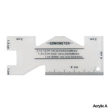 Load image into Gallery viewer, Precision Seam Measuring Gauge Fabric Marker Metal Quilting Tailor Ruler Template Sewing Ruler for DIY Patchwork Craft Accessories
