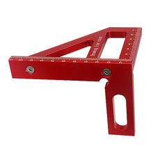Load image into Gallery viewer, Woodworking Square Protractor 45° 90° Miter Aluminum Alloy Triangle Ruler High Precision Layout Measuring Tool for Engineer Carpenter
