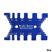 Load image into Gallery viewer, Woodworking Tenon Caliper Height Gauge Metric Imperial Card Gauge Cutter Measuring Ruler for Saw Router Table Machine DIY Carpentry Tools
