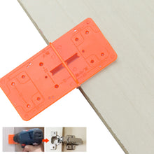 Load image into Gallery viewer, 35/40mm Punch Hinge Drill Hole Opener Locator Drilling Guide for Woodworking Cabinet Doors Install DIY Template Tool
