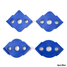 Load image into Gallery viewer, 4PCS Woodworking Router Corner Radius Templates Jig R5 to R40 ABS R Angle Routing Curved Corner Milling Circular Radian High Hardness Tool
