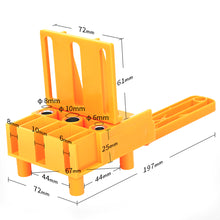 Load image into Gallery viewer, Woodworking Punch Locator Handheld Drill Bit Hole Puncher 6/8/10mm For Cross Dowel Drill Jig Carpenter Job Tool Hand Tools
