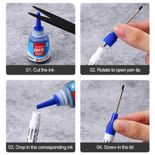 Load image into Gallery viewer, Long Head Marker Ink Multi-purpose Woodworking Decoration Deep Hole Marker Pen Red/Black/Blue/Green Ink
