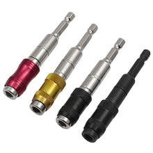 Load image into Gallery viewer, Magnetic Screw Drill Tip Screwdriver Bits Drill Hand Tools Drill Bit Extension Rod Quick Change Locking Bit Holder Drive Guide Woodworking Tools
