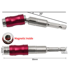 Load image into Gallery viewer, Magnetic Screw Drill Tip Screwdriver Bits Drill Hand Tools Drill Bit Extension Rod Quick Change Locking Bit Holder Drive Guide Woodworking Tools
