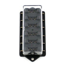 Load image into Gallery viewer, 6 Way Car Circuit Standard Blade Fuse Box Block Holder Fuse For 12V / 24V Motorcycles E-Bikes with 5A 10A 15A 20A 25A 30A Fuse
