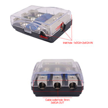 Load image into Gallery viewer, Car Mini Fuse Holder Stereo Audio AFS Fuse Holder Power Distribution Block Fuse Box Audio Modification Zinc Alloy Nickel Plating
