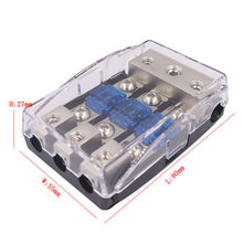 Load image into Gallery viewer, Car Mini Fuse Holder Stereo Audio AFS Fuse Holder Power Distribution Block Fuse Box Audio Modification Zinc Alloy Nickel Plating
