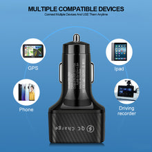 Load image into Gallery viewer, 75W 15A 6USB Car Charger Fast Charging Phone Adapter Car For Phone Car Quick Charge

