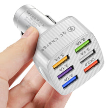 Load image into Gallery viewer, 75W 15A 6USB Car Charger Fast Charging Phone Adapter Car For Phone Car Quick Charge

