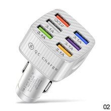 Load image into Gallery viewer, 75W 15A 6USB Car Charger Fast Charging Phone Adapter Car For Phone Car Quick Charge
