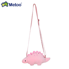 Load image into Gallery viewer, Metoo Animal Satchel with Strap Plush Doll Dinosaur Toys Cute Stuffed Animals for Girls Boys Baby Kid School Bag in Kindergarten
