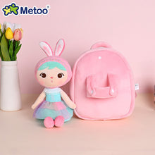 Load image into Gallery viewer, Metoo Plush Backpack with Strap Doll Toys Cute Stuffed Toy for Girls Baby Kid School Shoulder Bag in Kindergarten
