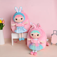 Load image into Gallery viewer, Metoo Plush Backpack with Strap Doll Toys Cute Stuffed Toy for Girls Baby Kid School Shoulder Bag in Kindergarten
