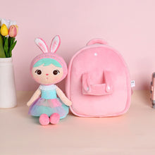 Load image into Gallery viewer, Metoo Plush Backpack with Strap Doll Toys Cute Stuffed Toy for Girls Baby Kid School Shoulder Bag in Kindergarten
