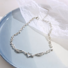 Load image into Gallery viewer, Shiny Love Diamond Angel Wing Necklace Zircon Clavicle Chain Necklace Fashion Niche Necklace Jewelry
