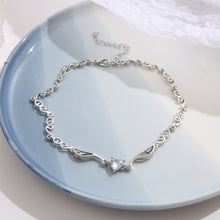 Load image into Gallery viewer, Shiny Love Diamond Angel Wing Necklace Zircon Clavicle Chain Necklace Fashion Niche Necklace Jewelry
