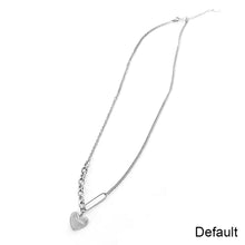 Load image into Gallery viewer, Titanium Steel Love Necklace Punk Sweater Chain Necklace Simple Love Pendant Necklace Jewelry Accessory

