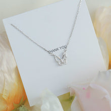 Load image into Gallery viewer, Hollow Butterfly Diamond Necklace Temperamental Simple Clavicle Chain Necklace Alloy Necklace Jewelry
