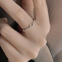 Load image into Gallery viewer, Fashion Niche Silver Circle Ring Opening Adjustable Alloy Ring Simple Ring Jewelry Accessory for Women

