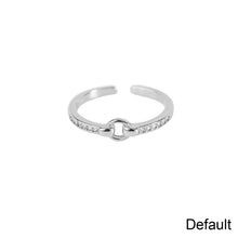 Load image into Gallery viewer, Fashion Niche Silver Circle Ring Opening Adjustable Alloy Ring Simple Ring Jewelry Accessory for Women
