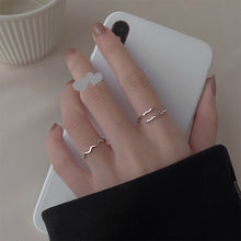 Load image into Gallery viewer, Simple Fashion Wave Ring Opening Adjustable Alloy Ring Niche Delicate Ring Women Jewelry Accessory
