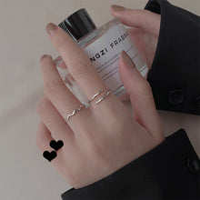 Load image into Gallery viewer, Simple Fashion Wave Ring Opening Adjustable Alloy Ring Niche Delicate Ring Women Jewelry Accessory
