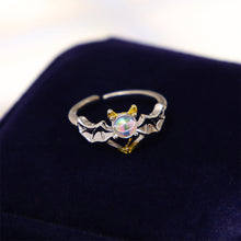 Load image into Gallery viewer, Vintage Moonlight Stone Ring Creative Angel and Demon Couple Ring Adjustable Alloy Ring Jewelry Gift For Men Women
